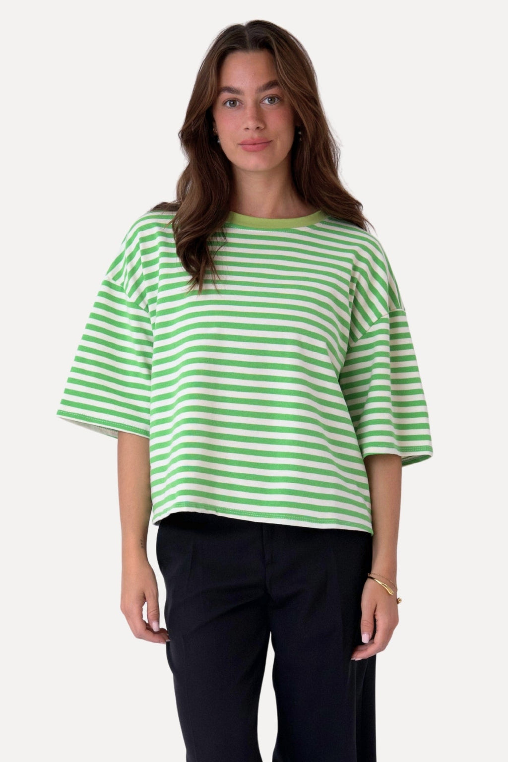 Zoe T-Shirt - Grön/Vit