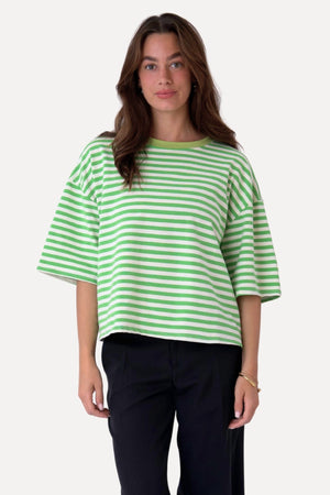 Zoe T-Shirt - Grön/Vit