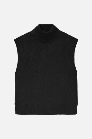 Wow Highneck Väst - Svart
