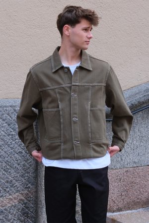 Jeansjacka - Khaki