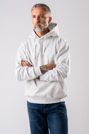 Basic Hoodie - Askgrå
