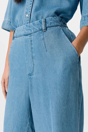 Frame Lisa Wide Pants - Ljusblå Denim