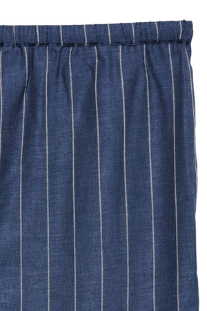 Odette Wide Byxor - Mörk Denim / Vit