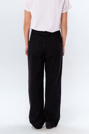 Performance Wide Jeans - Black Denim