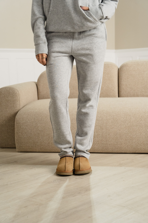 Essentiella Sweatpants - Gråmelange