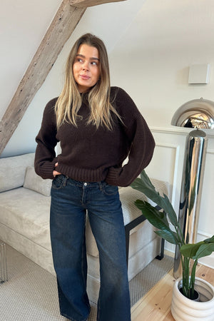 Serena Baggy Jeans - Mörkblå