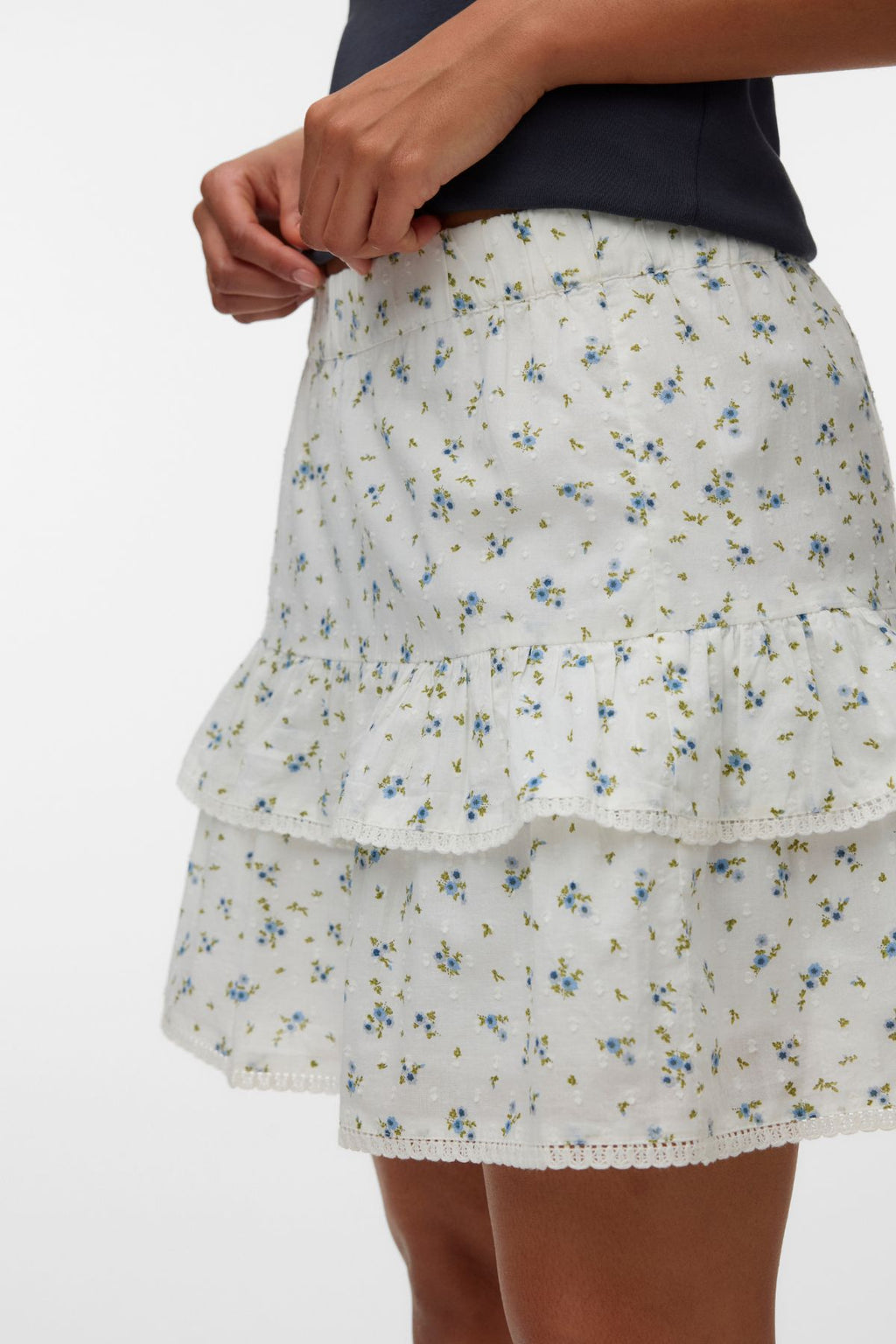 Rine Kort Kjol - Snow White - Marguerite Blue Jasper