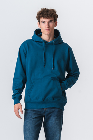 Basic Hoodie - Petroleumblå