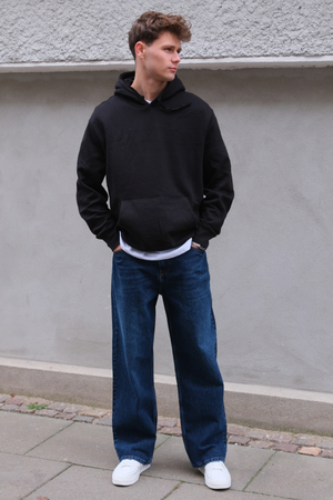 Baggy Jeans - Mörkblå