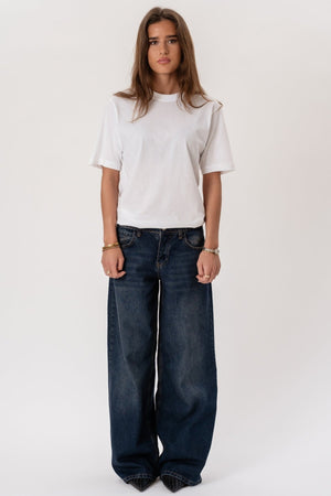 Serena Baggy Jeans - Mörkblå