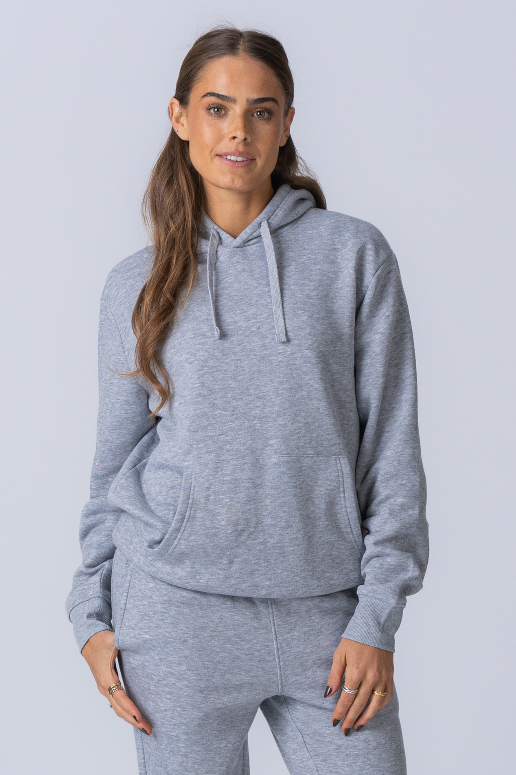 Essential Hoodie - Grå Melerad
