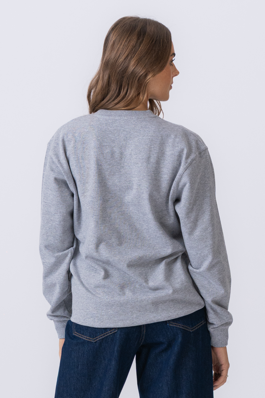 Basic Crewneck - Askgrå (dam)