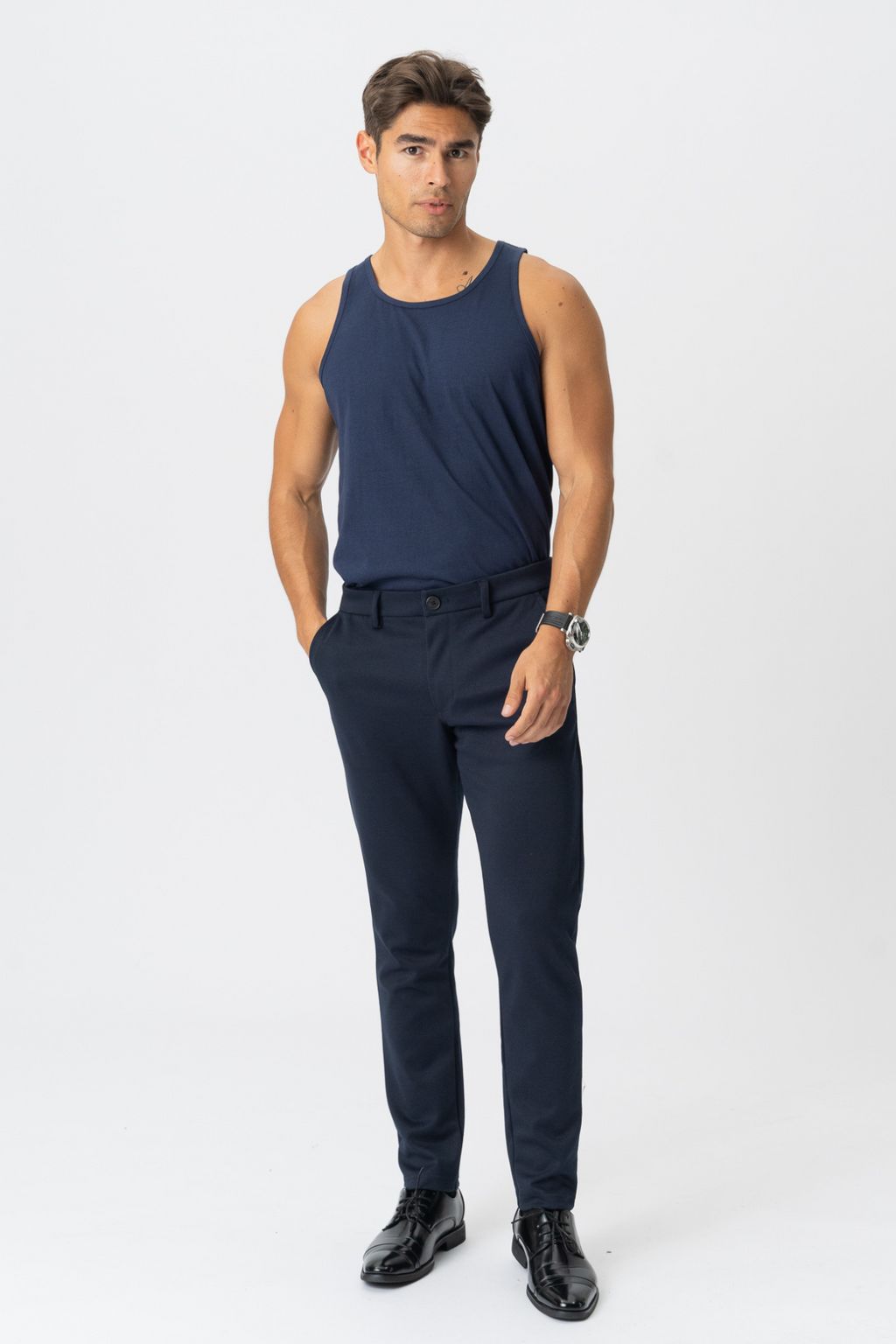Basic Tanktopp - Marinblå