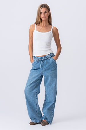 Nicole Baggy Jeans - Mellanblå