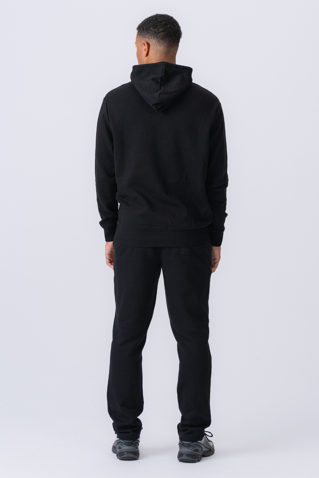 Essential Hoodie Sweatset - Svart