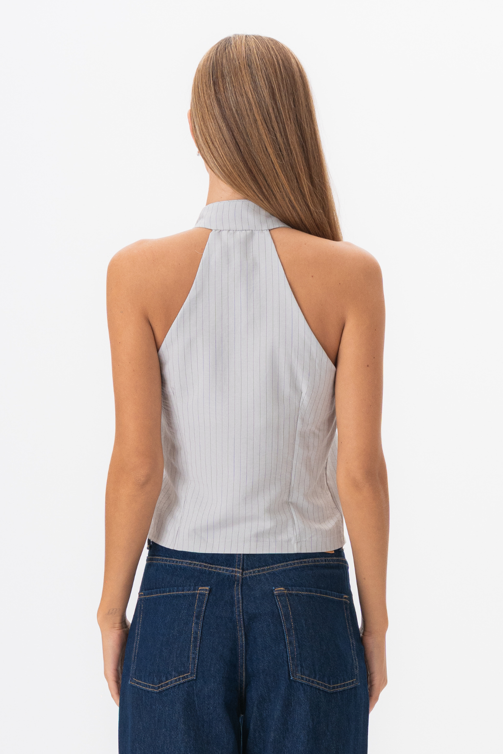 Silva Randig Topp - Grå