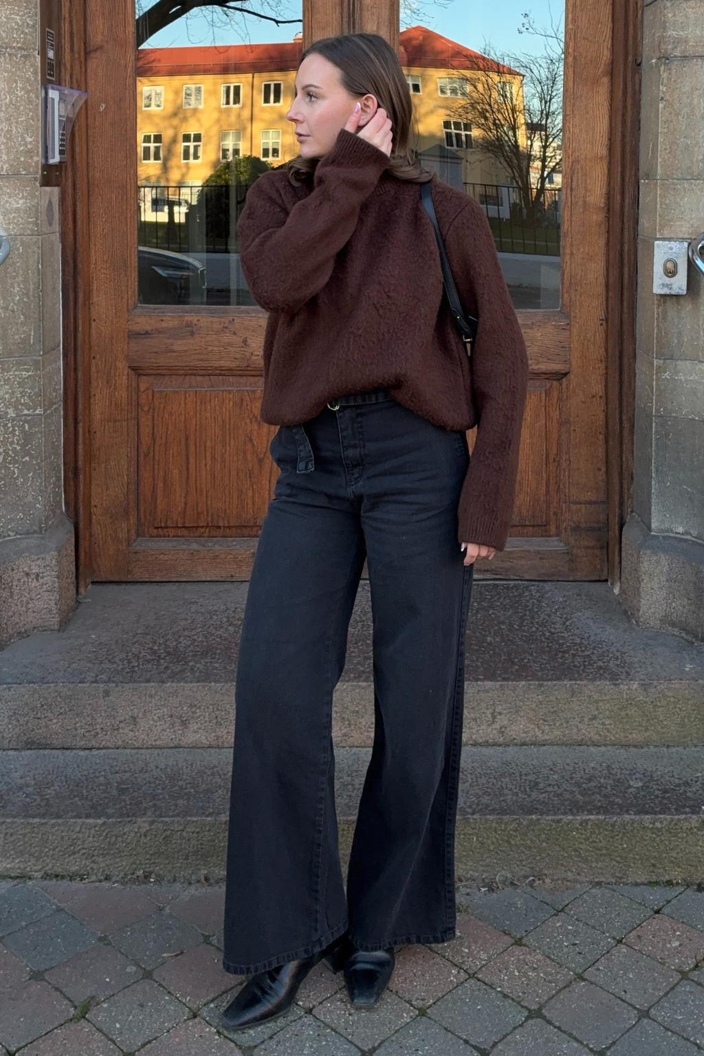 Hazel Stickad Tröja - Brun