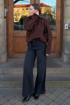 Hazel Stickad Tröja - Brun