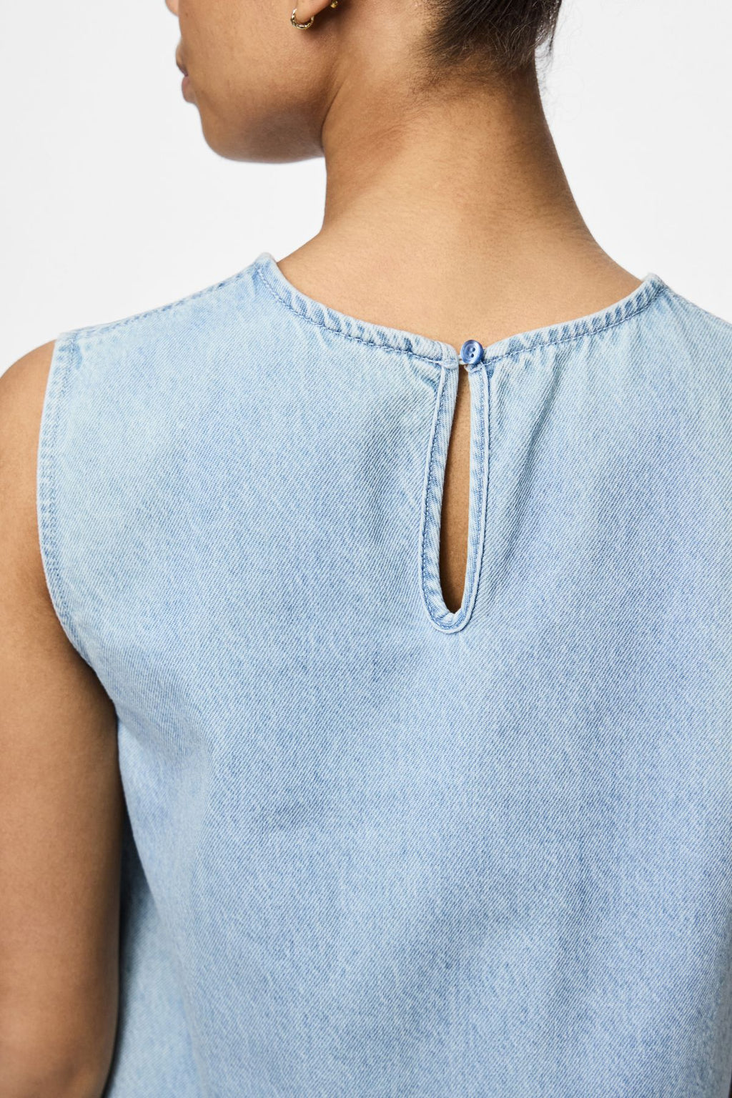 Flora Mini Denimklänning - Light Blue Denim