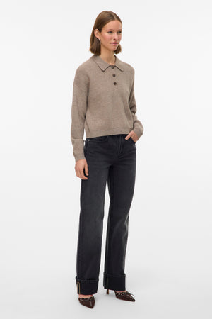 Elegant Polotröja - Silver Mink