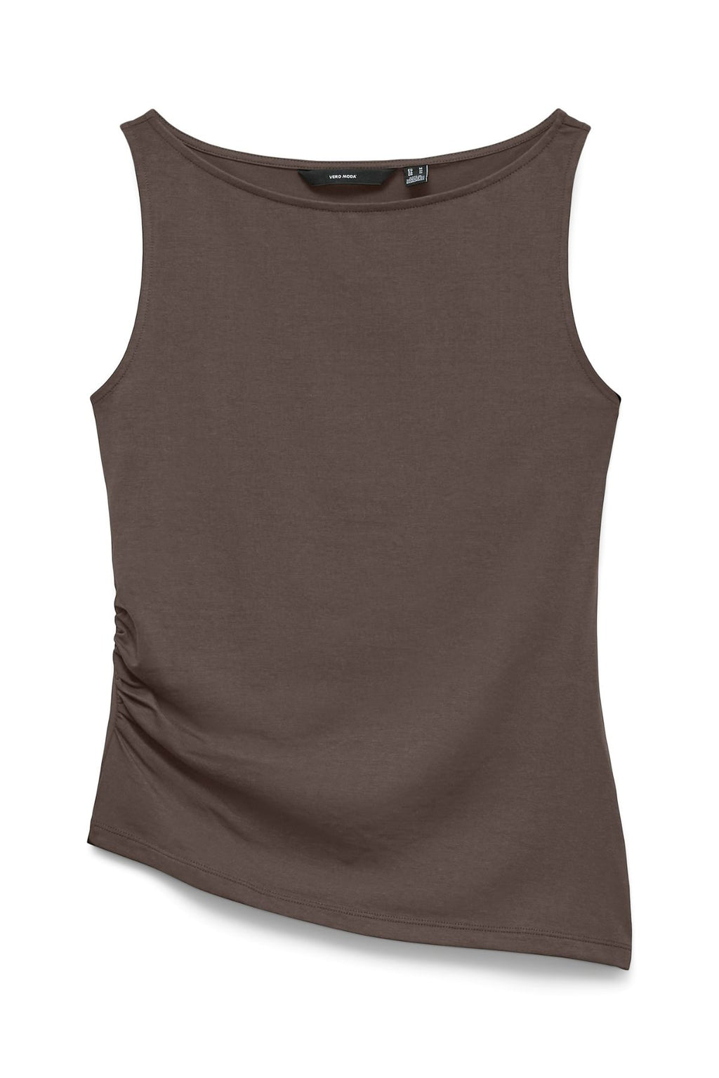 Kira Boat-Neck Topp - Chocolate Martini