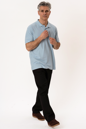 Basic Polo - Ljusblå