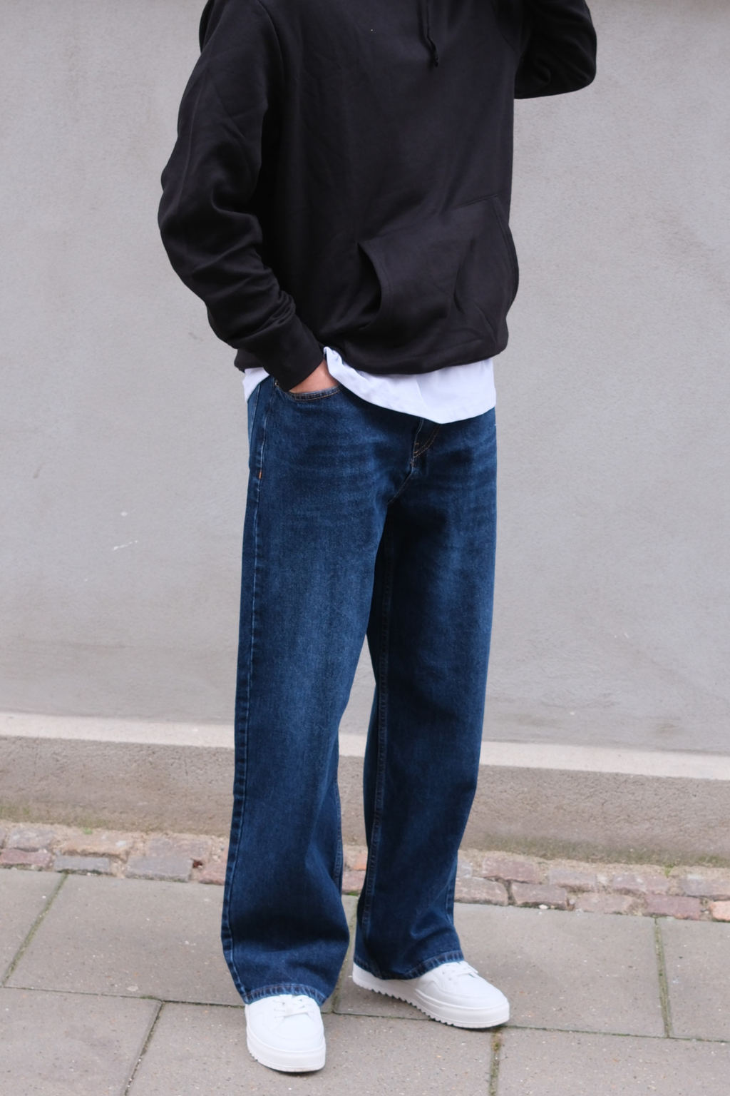 Baggy Jeans - Mörkblå