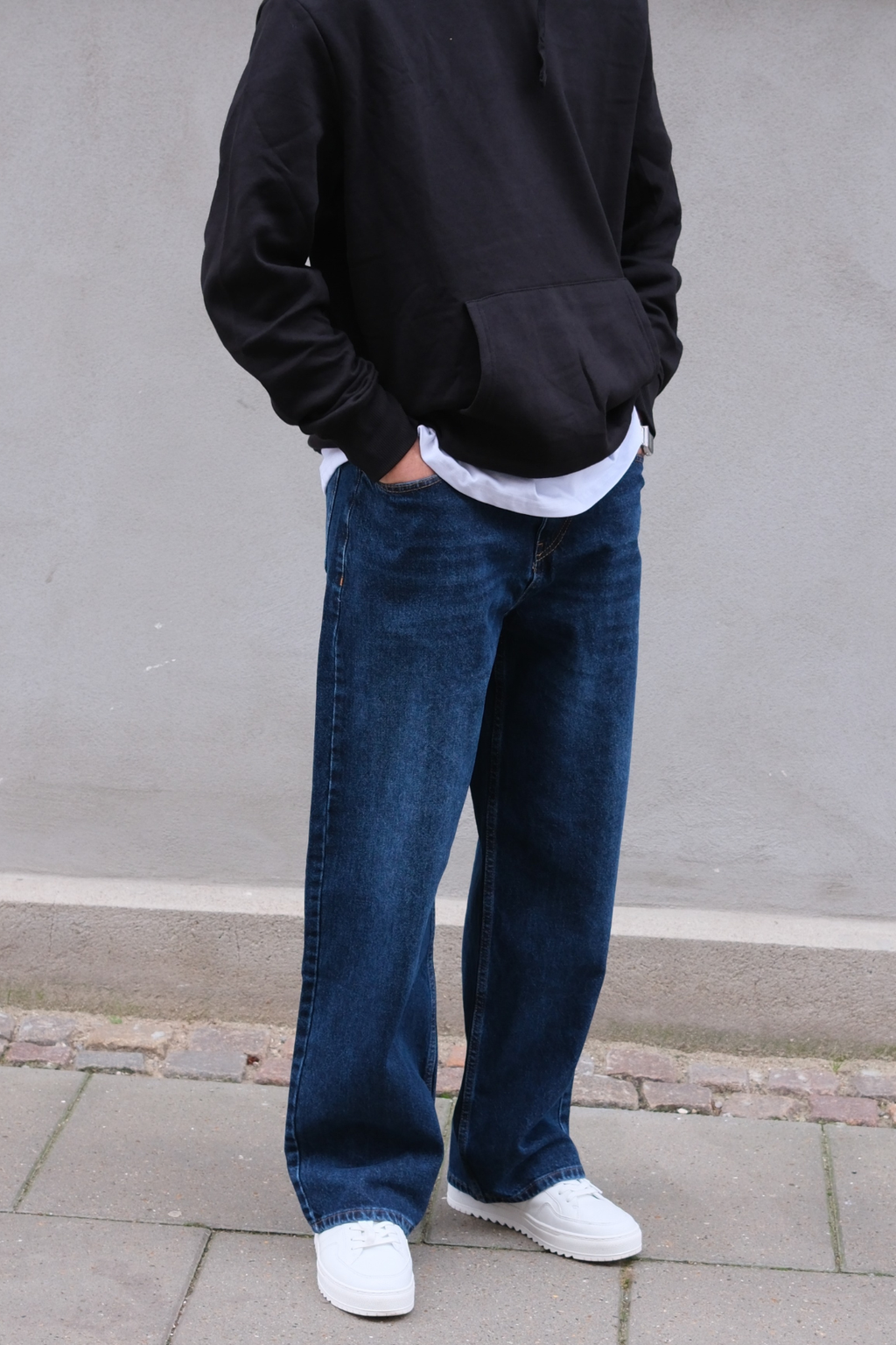 Baggy Jeans - Mörkblå