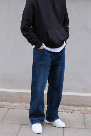 Baggy Jeans - Mörkblå