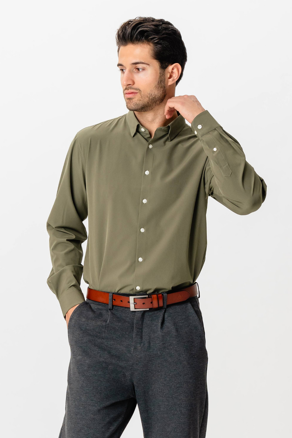 Den Originala Premium Performance Shirt - Olive