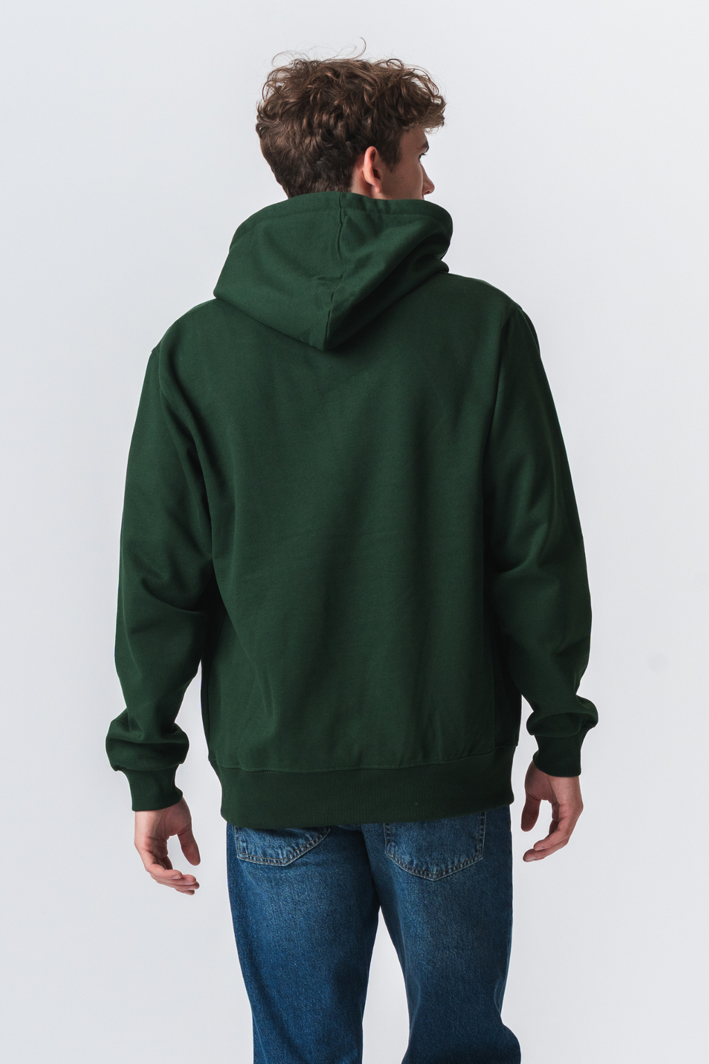 Basic Hoodie - Flaskgrön