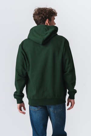 Basic Hoodie - Flaskgrön