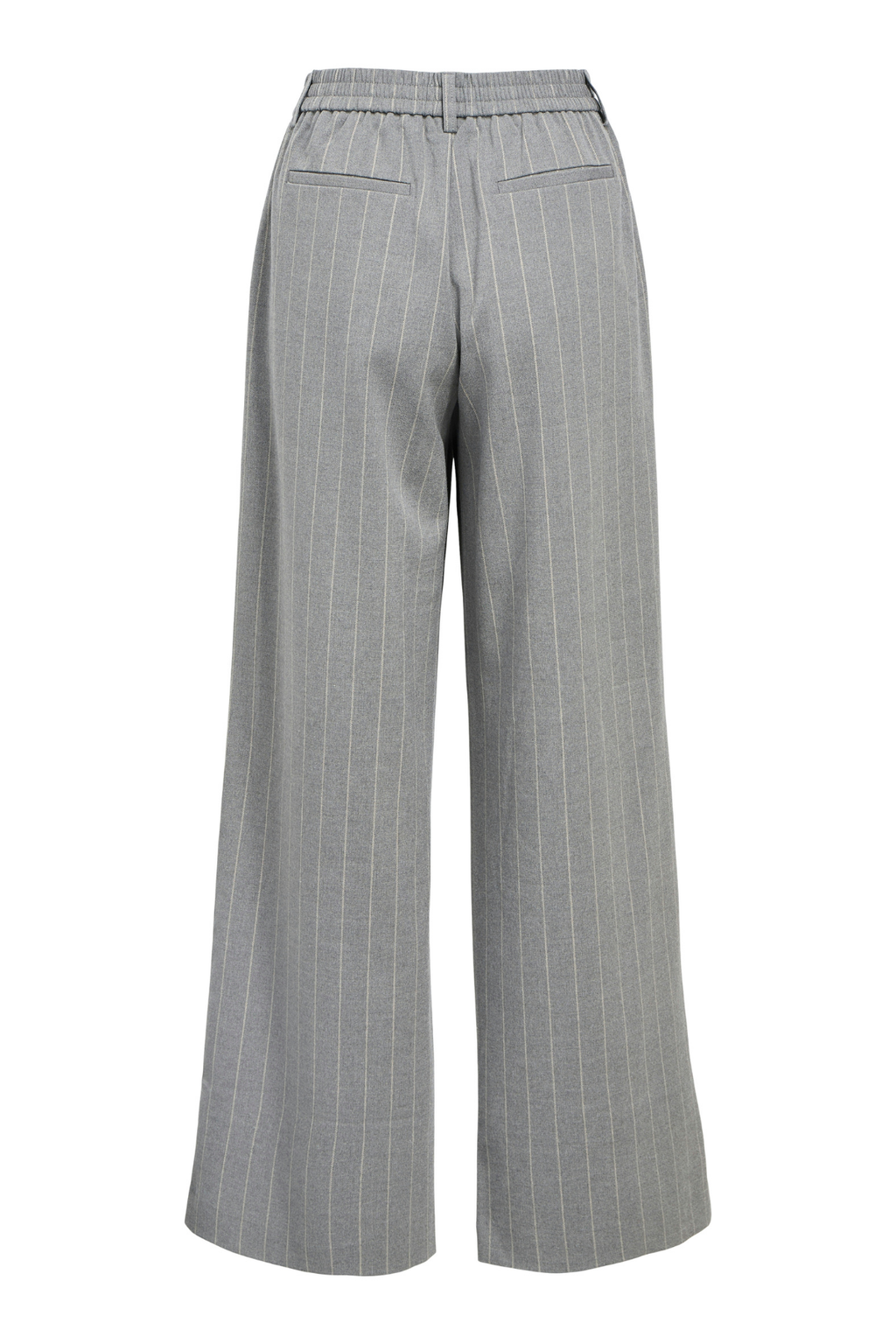 Lisa Wide Pant AOP - Mellangrå Melange