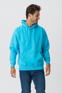 Basic Hoodie - Turkosblå