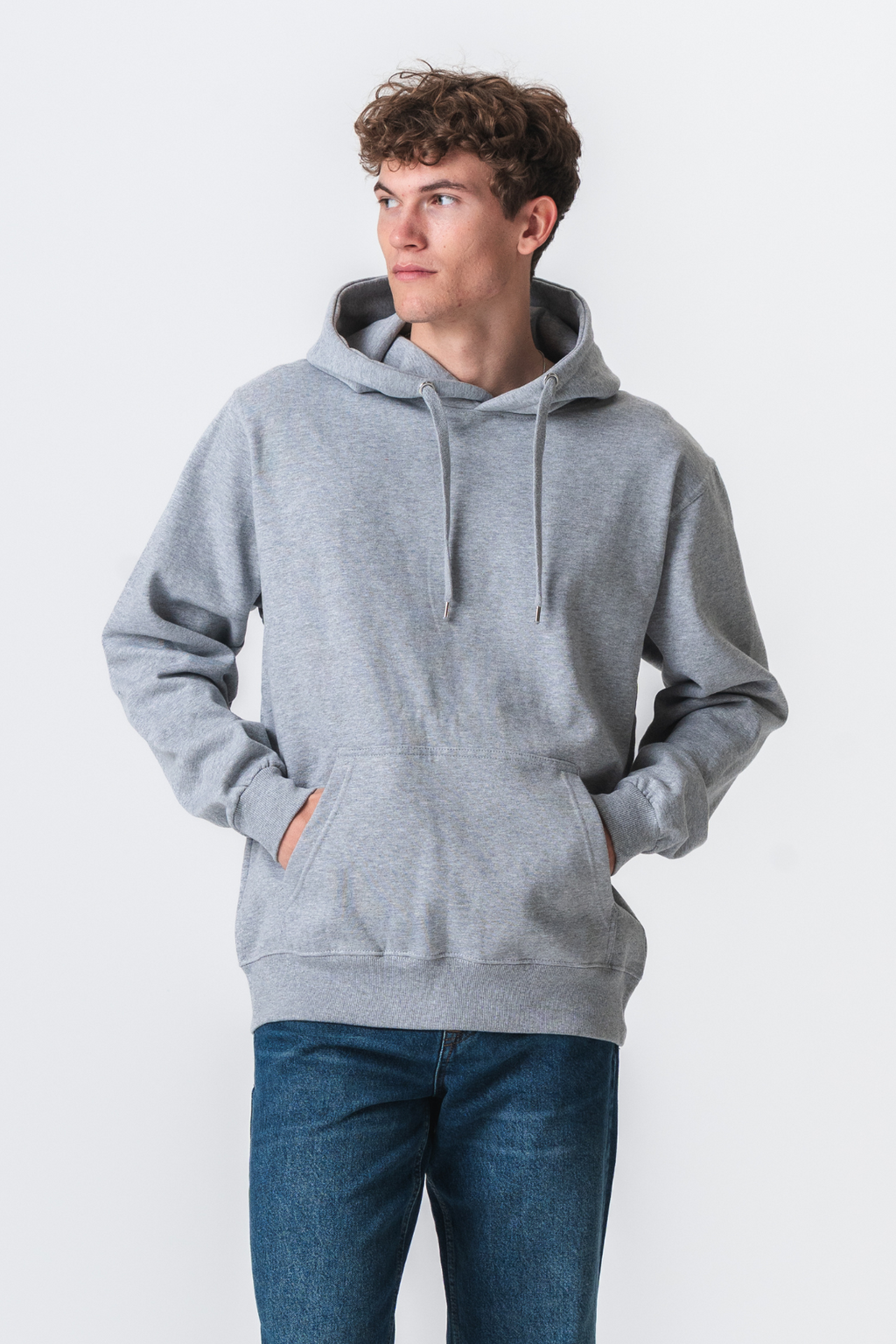 Basic Hoodie - Ljusgrå