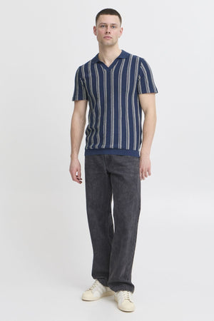 Randig Pullover - Blå