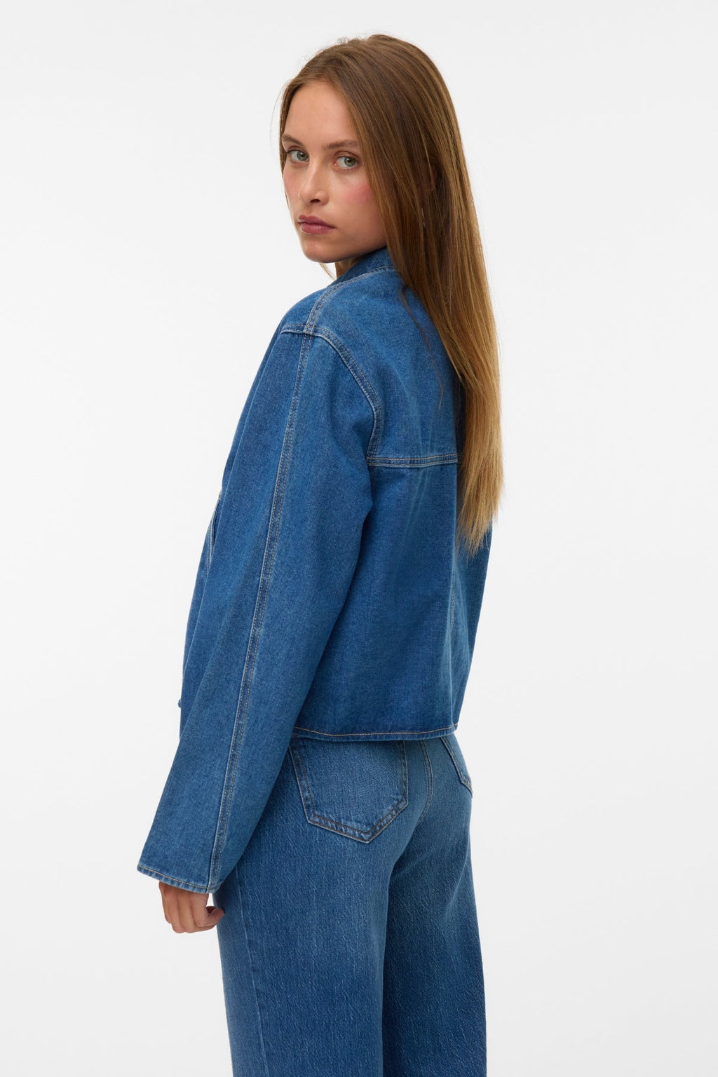 Aura Jeansjacka - Medium Blue Denim