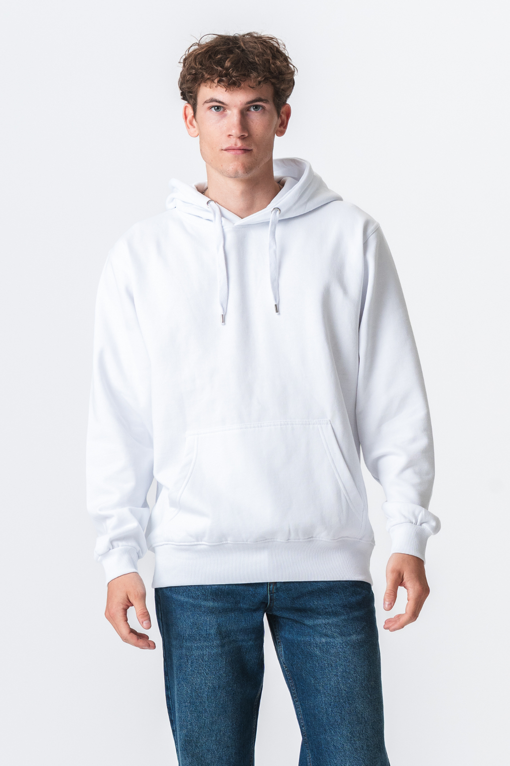 Basic Hoodie - Vit