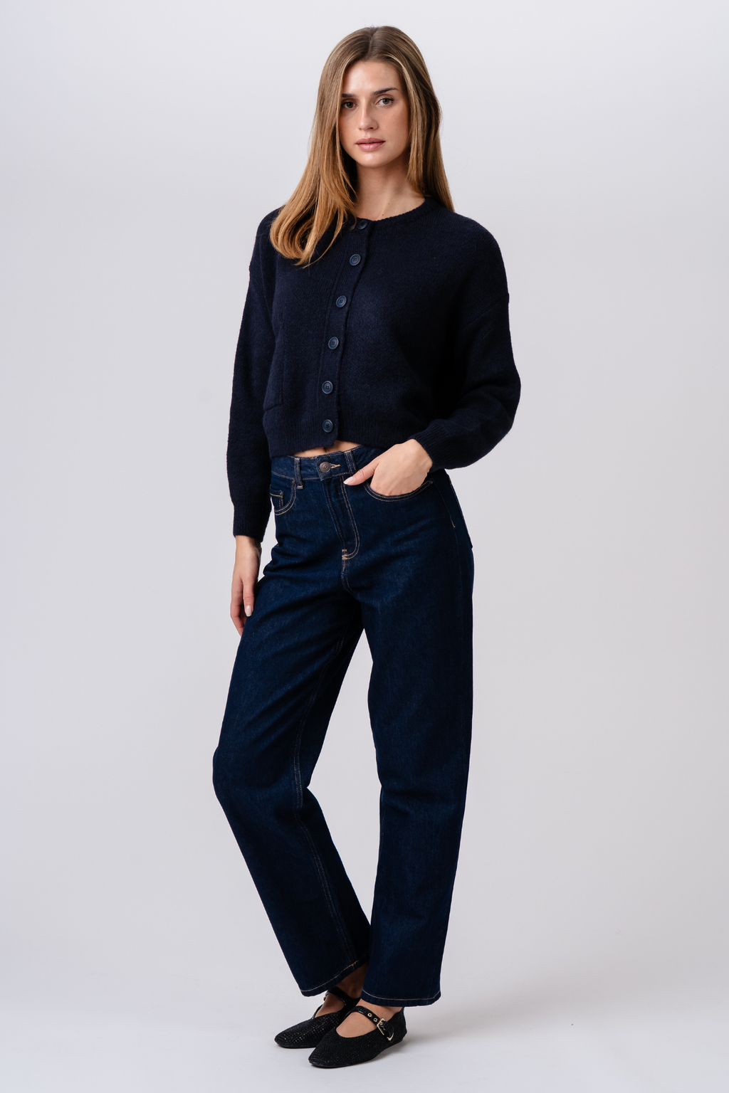 Angelique Cardigan - Djupblå