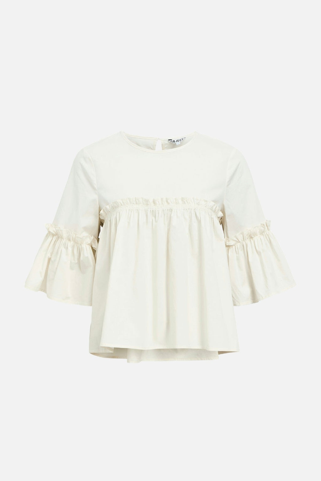 Hope Neck Top - Vit Sand
