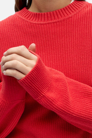 Flo Knit Pullover - Poinsettia