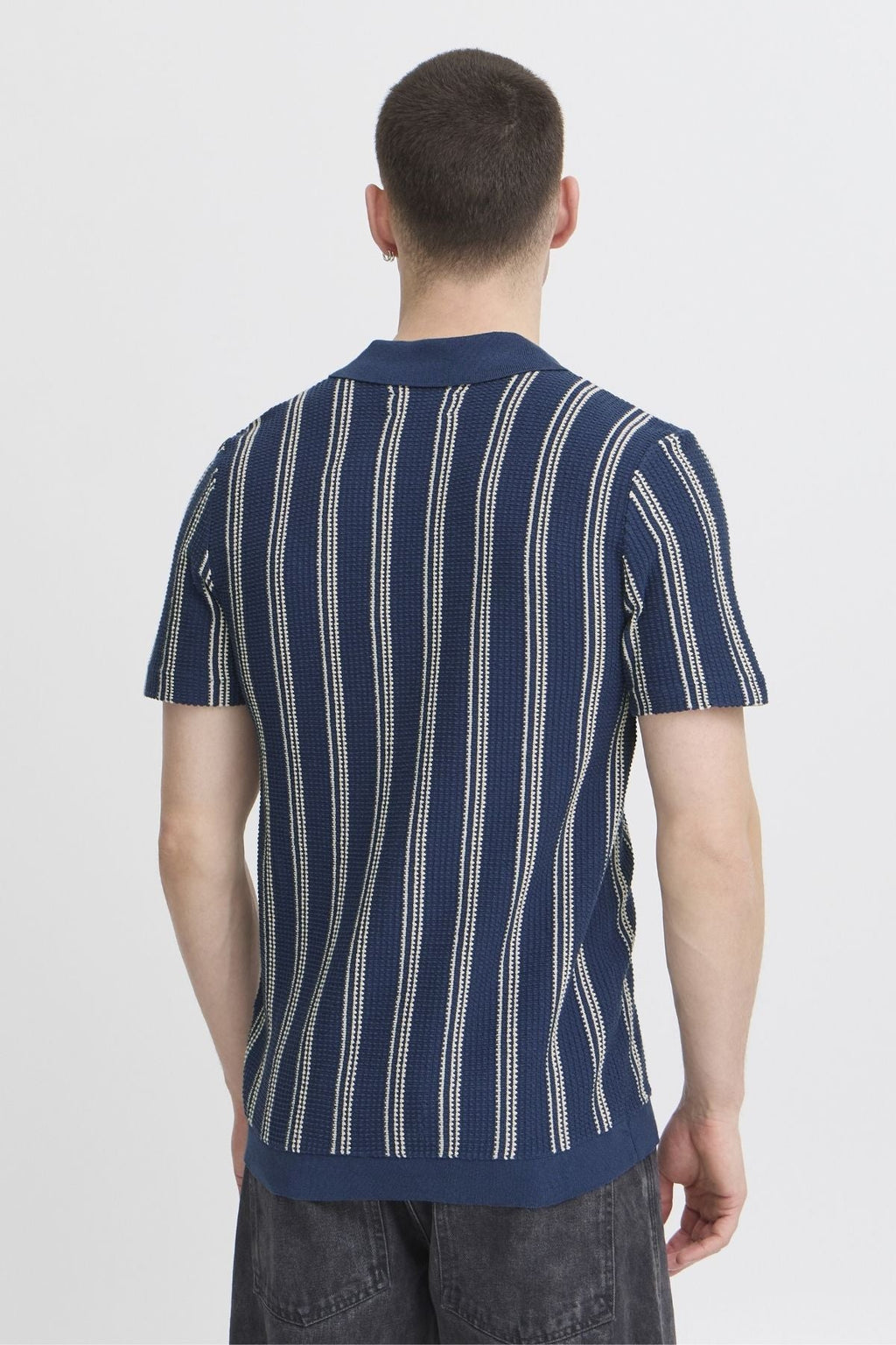 Randig Pullover - Blå