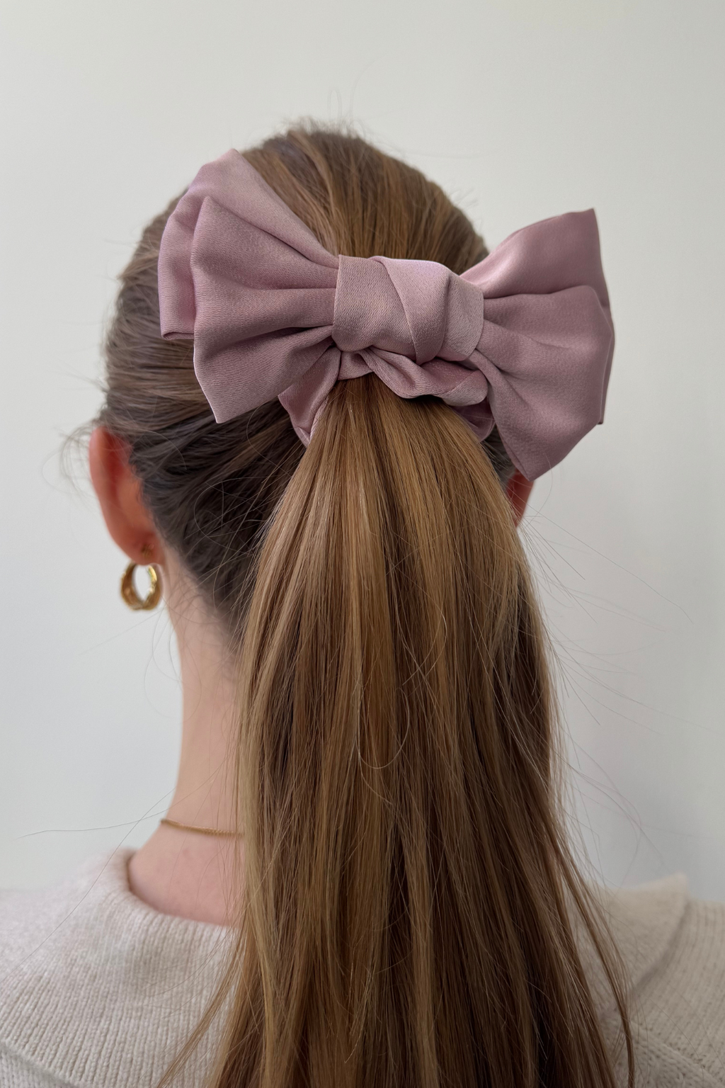 Dubbelrosett Scrunchie - Rosa