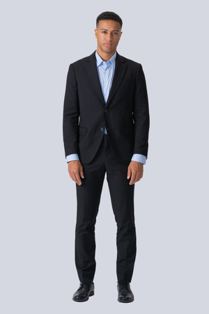Premium Enkelknäppt Kostym (Svart)