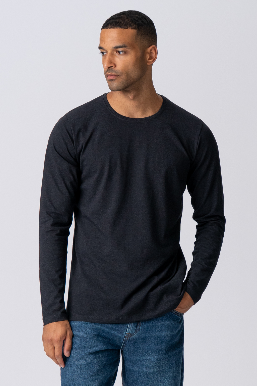 Basic Långärmad  Tee - Svart