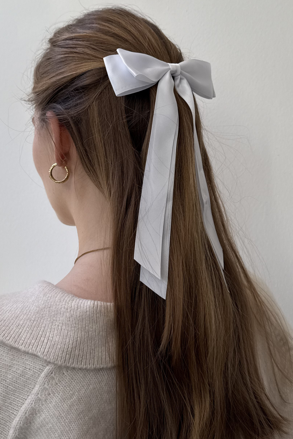 Bow Clip - Vit