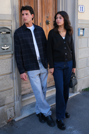 Stickad Kofta - Svart