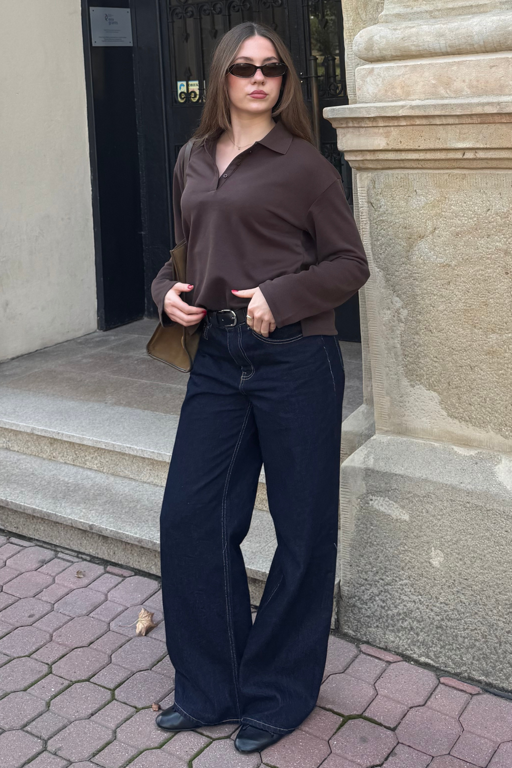 Millie Polo - Seal Brown