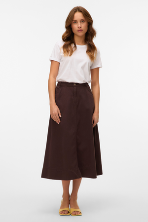 Filia Färgad Denimkjol - Chocolate Torte