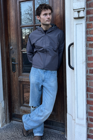 Vindjacka - Mörkgrå